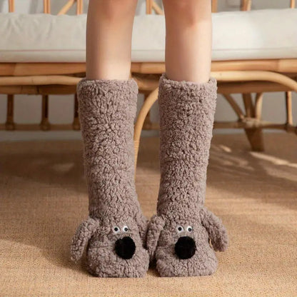 Soft Winter Socks with Animal Motif for Kids & Adults