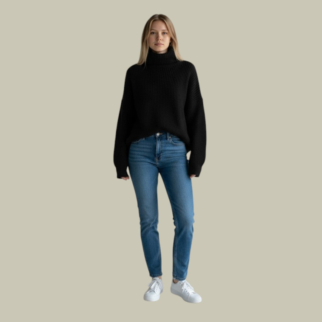 Women's Loose Winter Warm Turtleneck Sweater