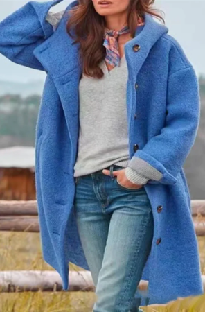Elegant Women's Coat Plain Modern