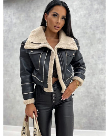 Women's Winter Jacket Short Faux Fur Coat