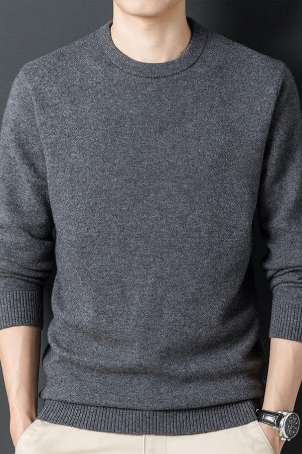 Herren Pullover Weich Luxus Qualität
