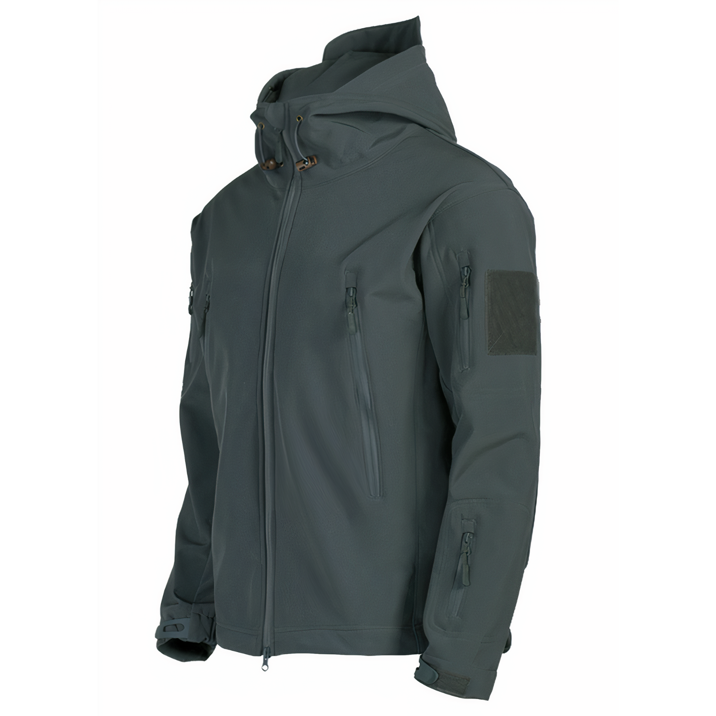 Waterproof outdoor jacket with hood