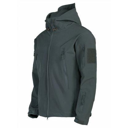 Waterproof outdoor jacket with hood