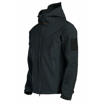 Waterproof outdoor jacket with hood
