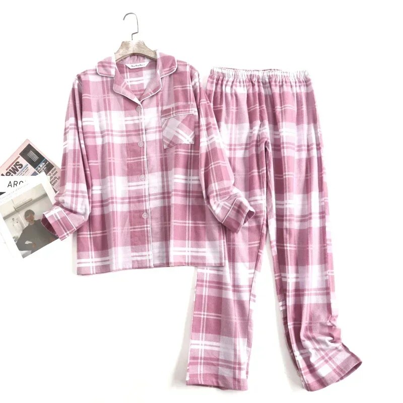Damen Pyjama Set Bunt Gemütlich
