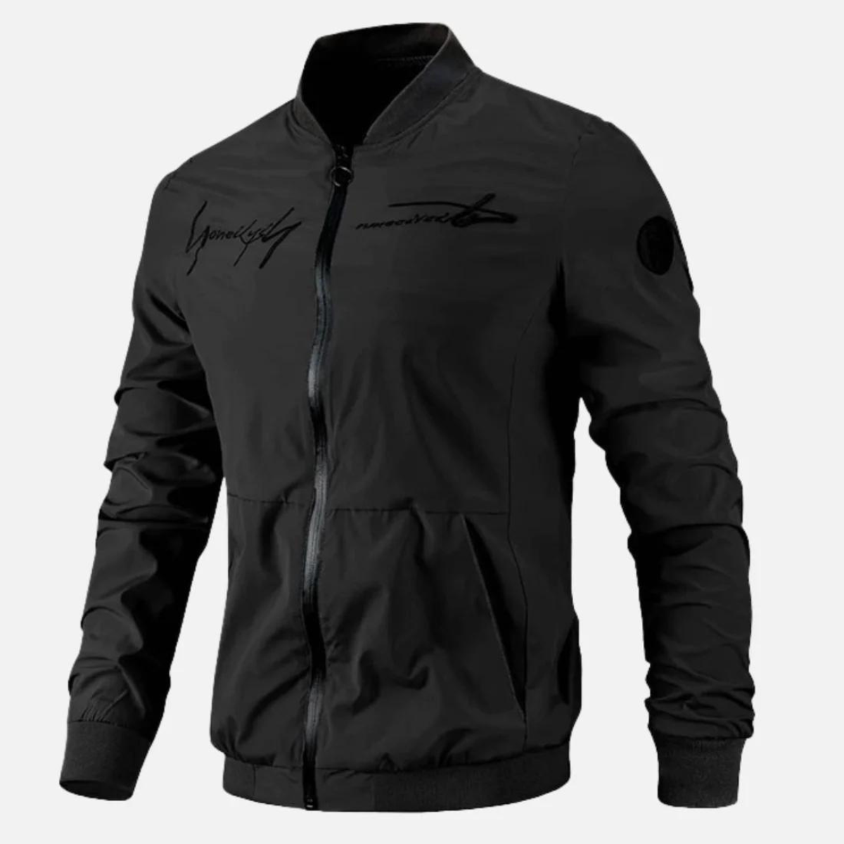 Modern bomber jacket with embroidery