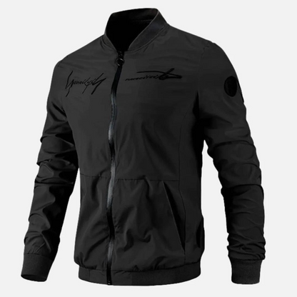 Modern bomber jacket with embroidery