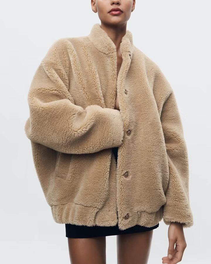 Teddy Bear Jacket Women Warm Winter