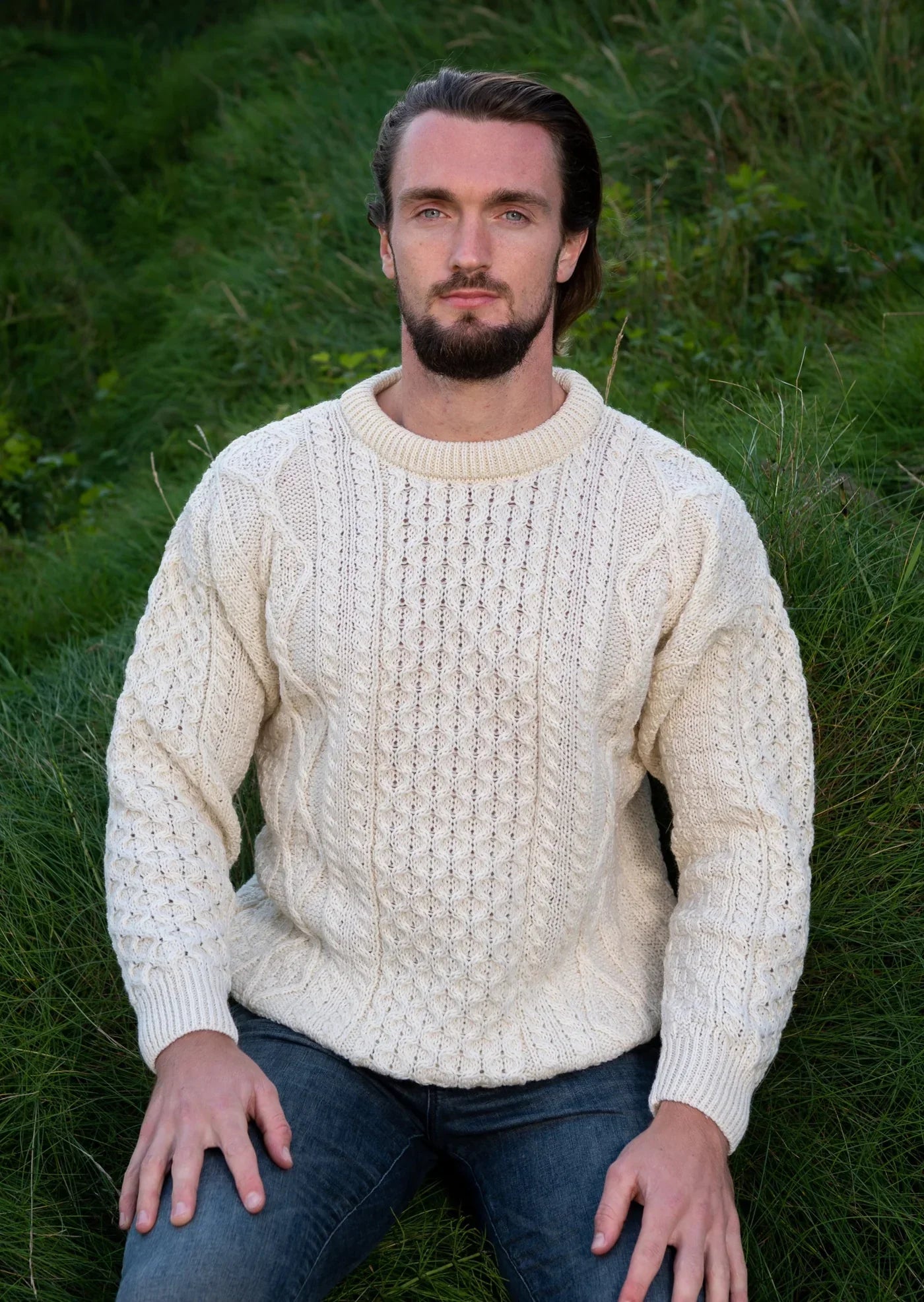 Knitted Wool Sweater Men's Winter