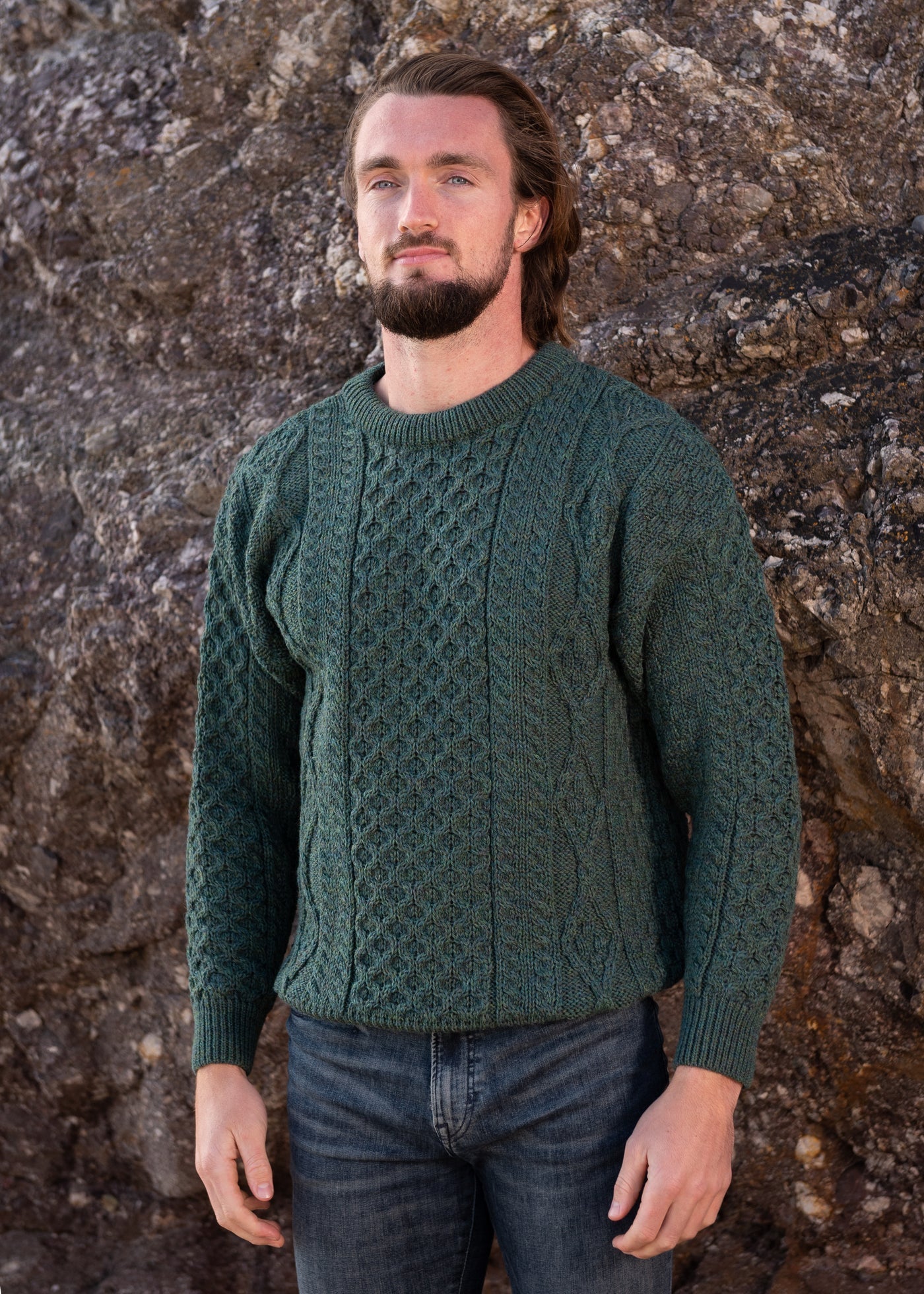 Knitted Wool Sweater Men's Winter