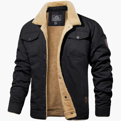 Winter Bomberjacke Warm Gefüttert Retro Stil