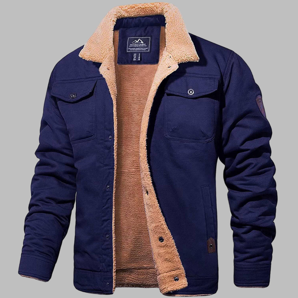 Stylische Herrenjacke Retro Bomber Look - IdealeKleiden
