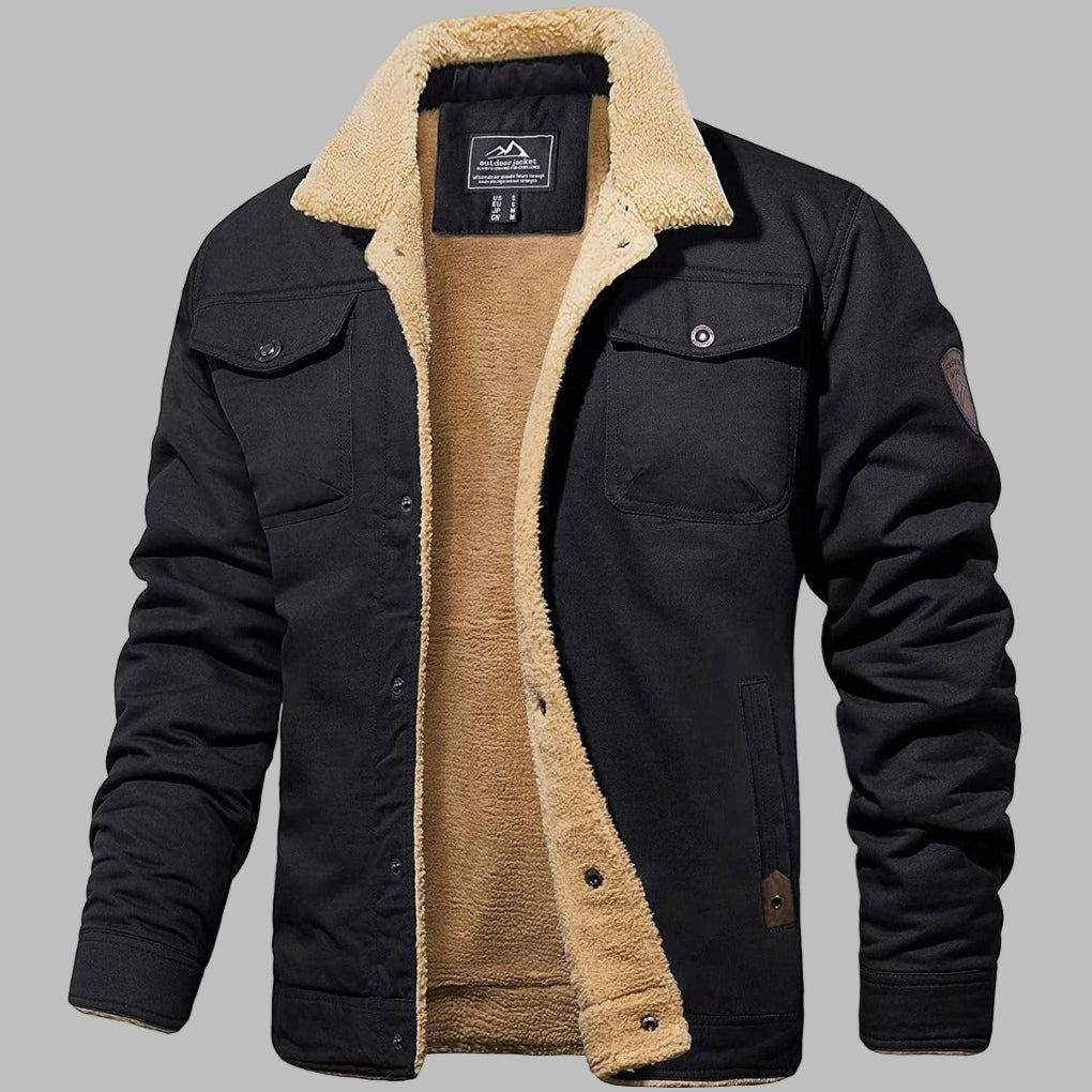 Stylish Men's Jacket Retro Bomber Look