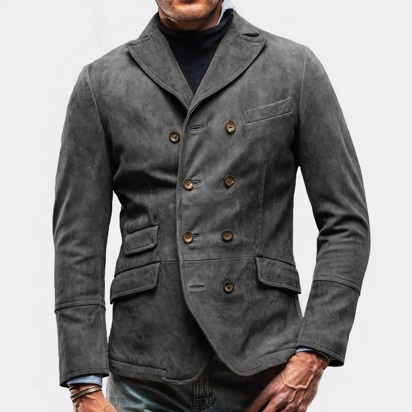 Herren Blazer Zwei-Knopf Eleganz - IdealeKleiden