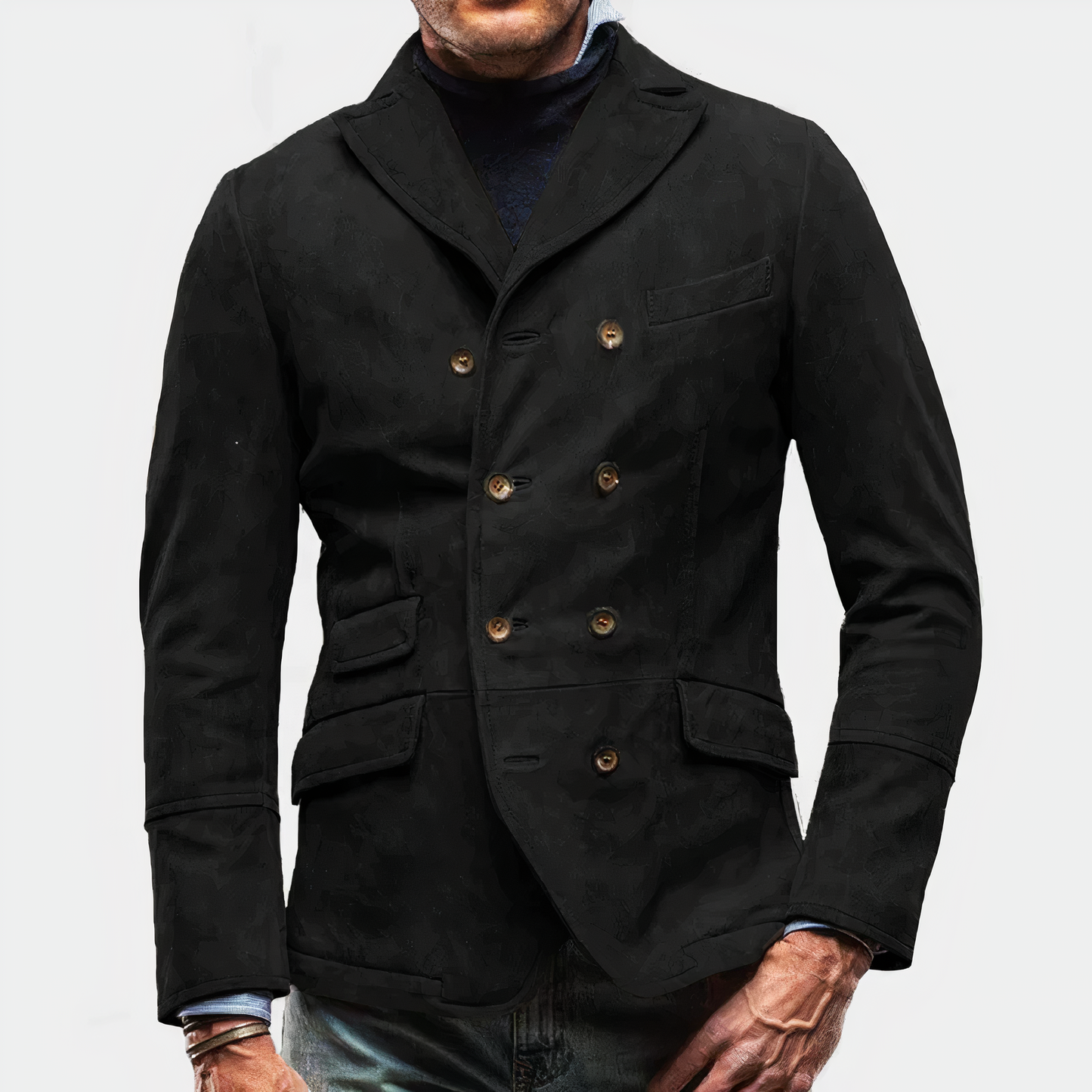 Men's Blazer Two-Button Elegance