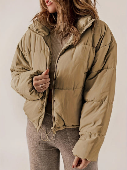 Stylish Quilted Women's Jacket with Zipper
