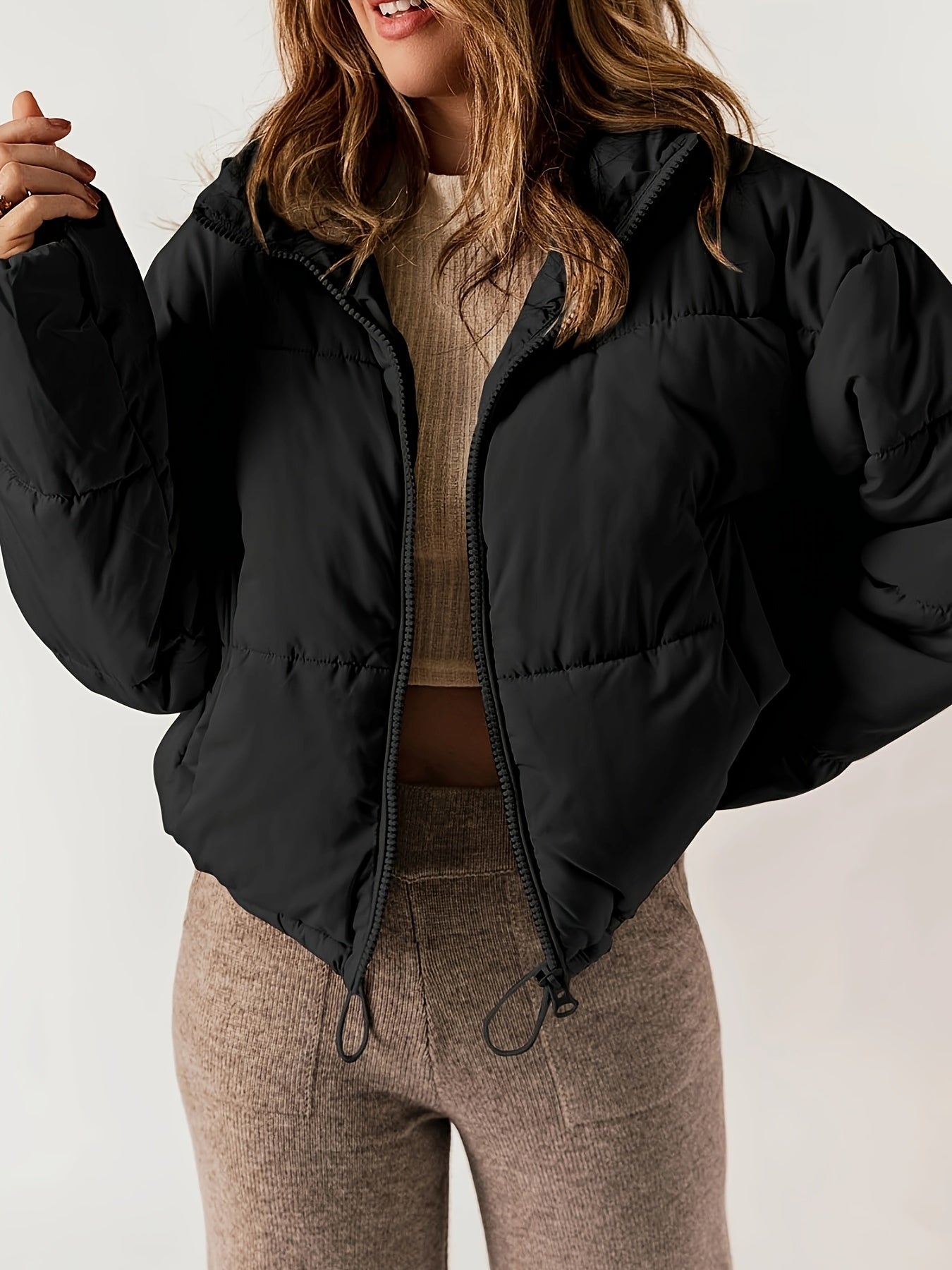 Stylish Quilted Women's Jacket with Zipper