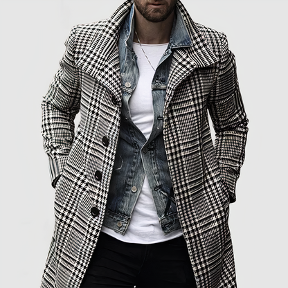 Classic Plaid Coat for Women