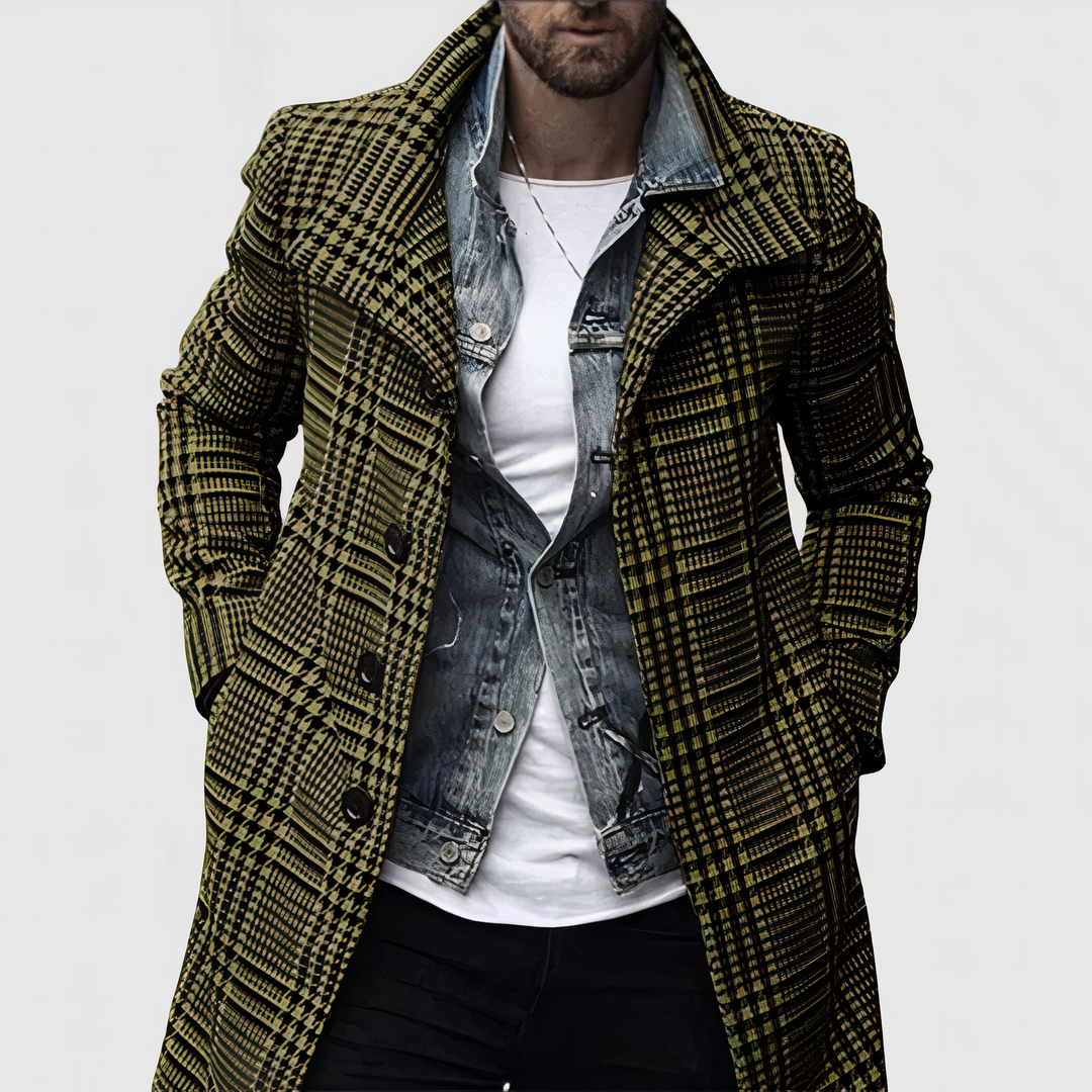 Classic Plaid Coat for Women