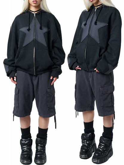 Frauen Strickjacke mit Glamour Sternen Muster
