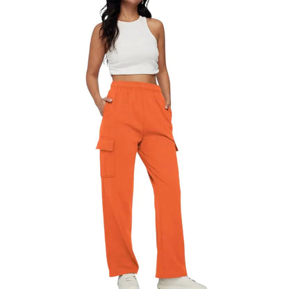 Comfortable High-Waisted Wide-Leg Joggers