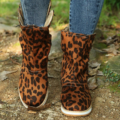 Stylish Ankle-Length Suede Boots for Women
