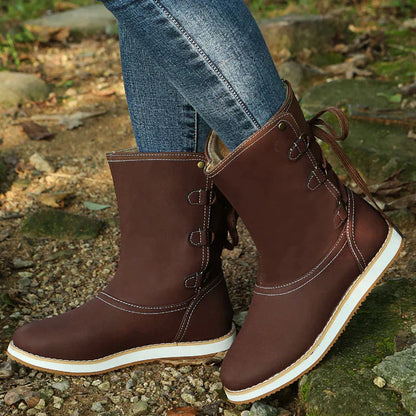 Stylish Ankle-Length Suede Boots for Women