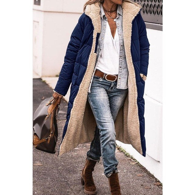 Practical Reversible Winter Long Coat