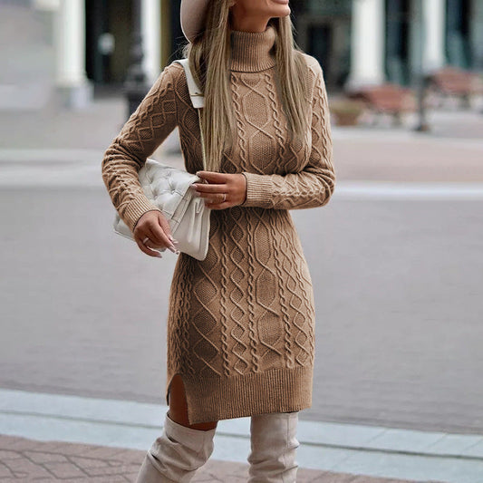 Stylisches Winterkleid Damen Elegant - IdealeKleiden