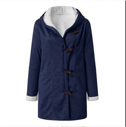Isabella - Fleece Jacket Hoody Sporty Women Black