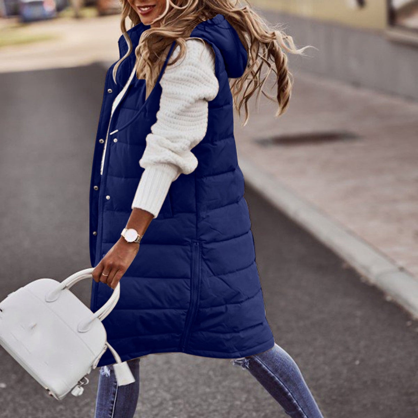 Women's Long Elegant Bodywarmer