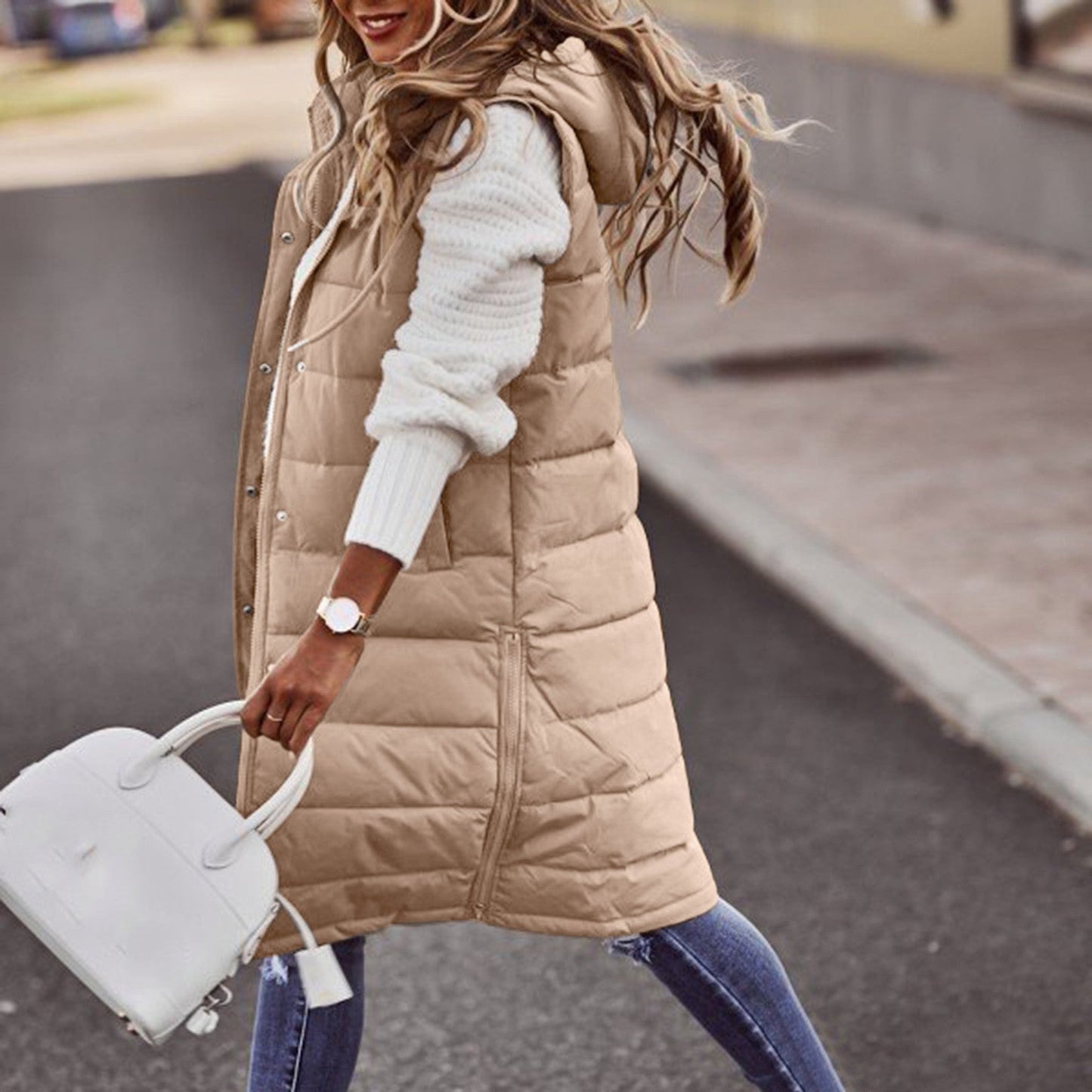 Women's Long Elegant Bodywarmer