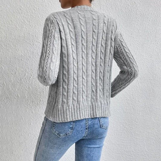 Damen Cardigan Langärmlig Elegant - IdealeKleiden