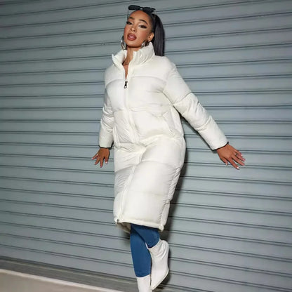 Quilted Parka Warm Elegant