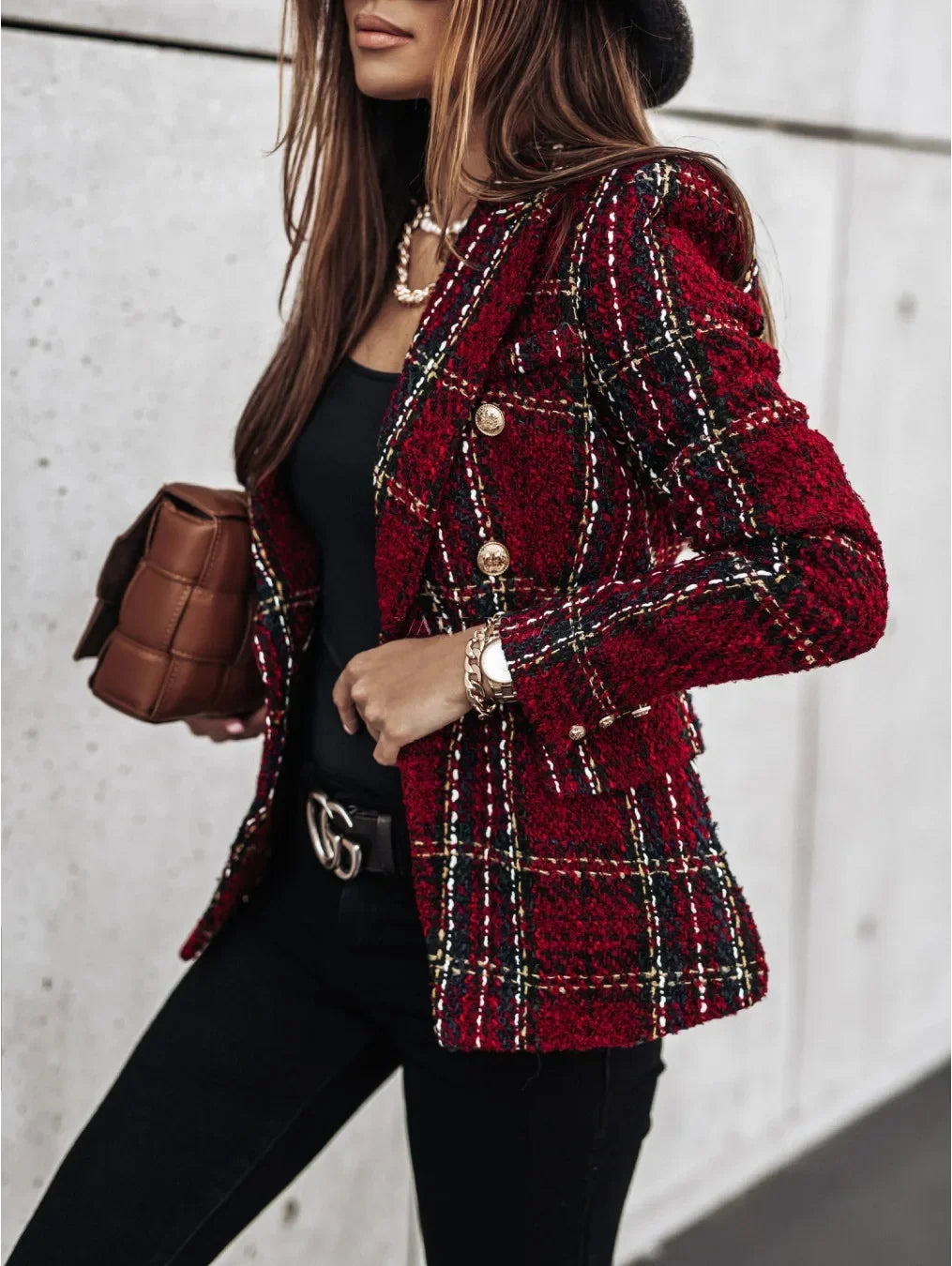 Women's Long-Sleeved Patterned Transitional Jacket