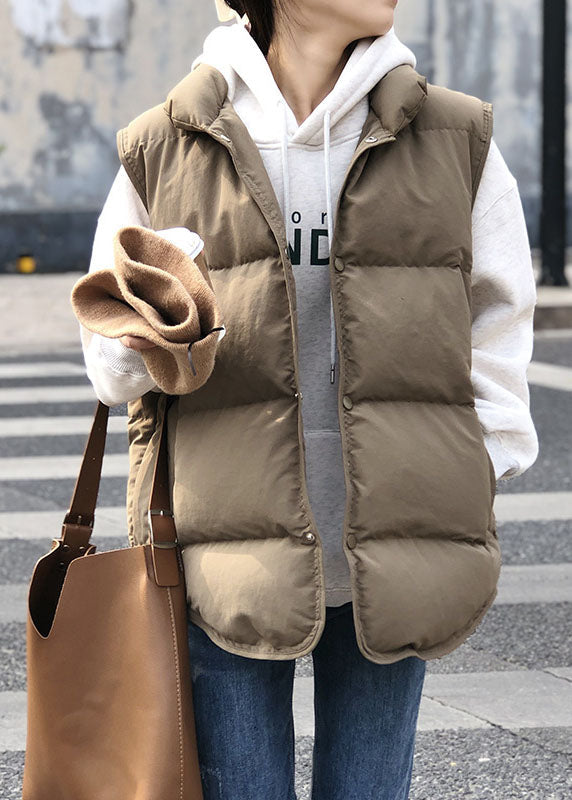 Women's Padded Stand-Up Collar Vest Summer