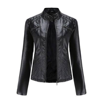 Lederjacke Classic Stil Elegant - IdealeKleiden