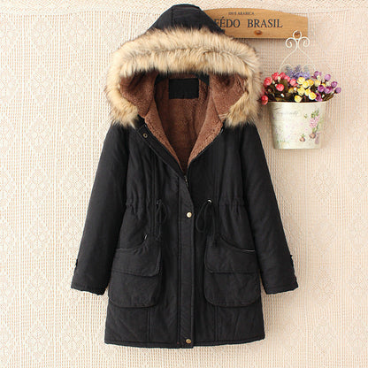 Women's Warm Winter Parka with Sherpa Lining and Faux Fur Hood