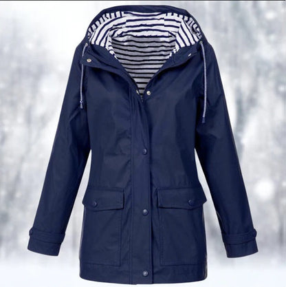 Waterproof Rain Jacket Hood Outdoor
