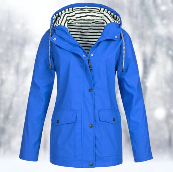 Waterproof Rain Jacket Hood Outdoor