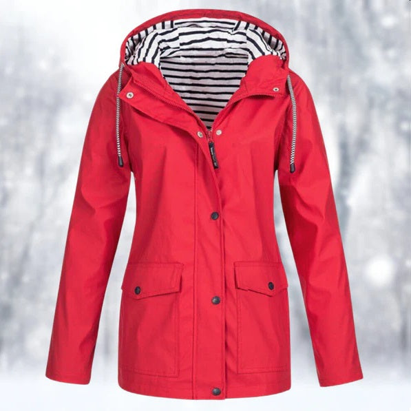 Waterproof Rain Jacket Hood Outdoor