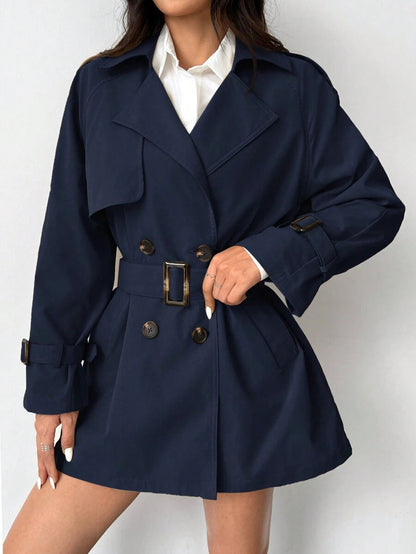 Women's Rain Jacket Short Style Drawstring Waist