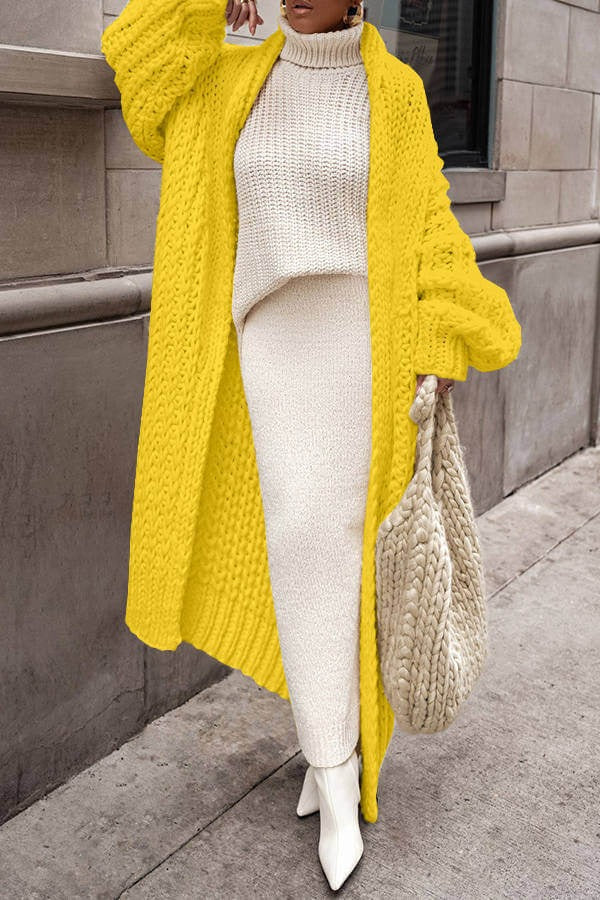 Women's Cardigan Oversized Soft Wool Long
