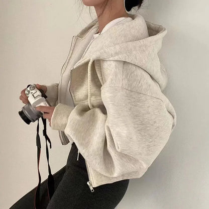 Cuddly Hooded Shirt - Soft Fleece Top for Relaxed Days