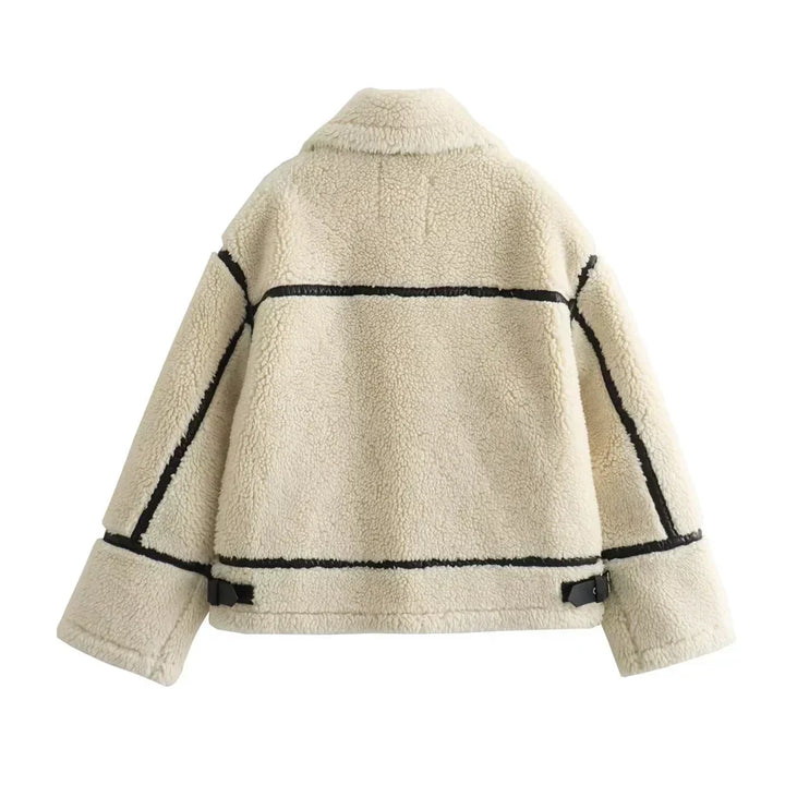 Winterjacke Damen Sherpa Weich &amp; Warm - IdealeKleiden