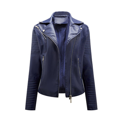 Elegant Women's Leather Jacket Modern Style