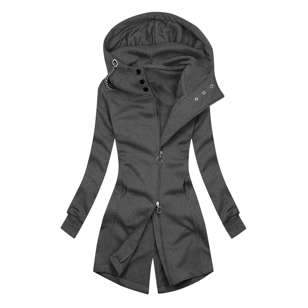 Stylish Hoodie Slim Fit Turtleneck Jacket