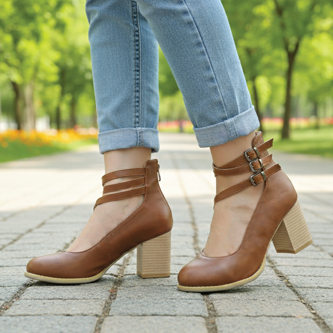 Stylish Ankle Boots Block Heel