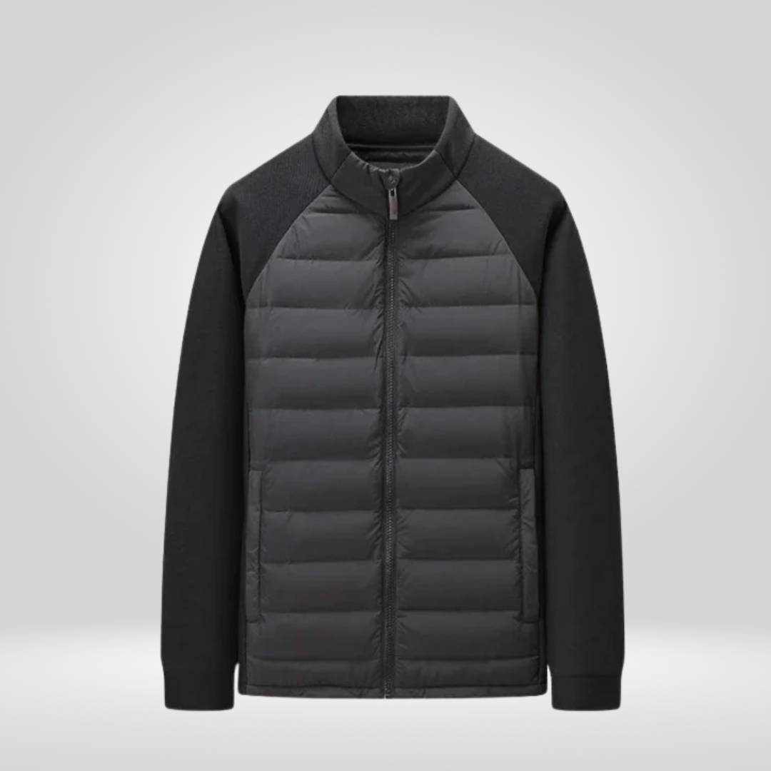 Men's Lightweight Warm Winter Jacket Zipper Down-filled