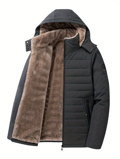 Men's Winter Jacket Down Lining HoodWarm